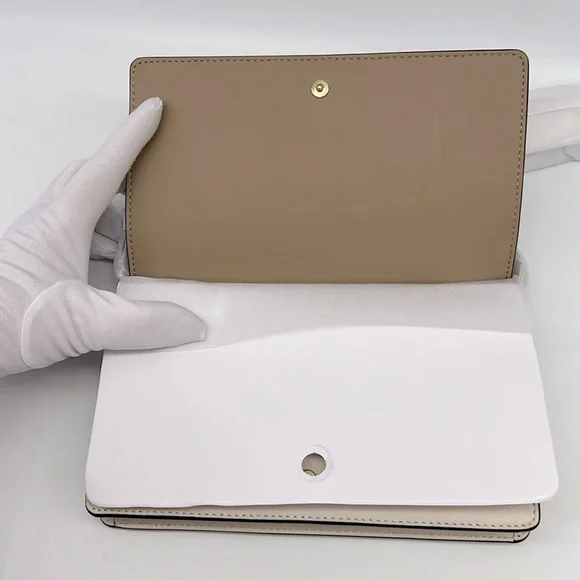 Coach Anna Foldover Clutch Crossbody Bag With Heart Print - Picture 8 of 16